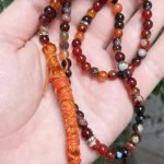 Multi Colour Aqeeq Tasbih 100 Beads - Image 4