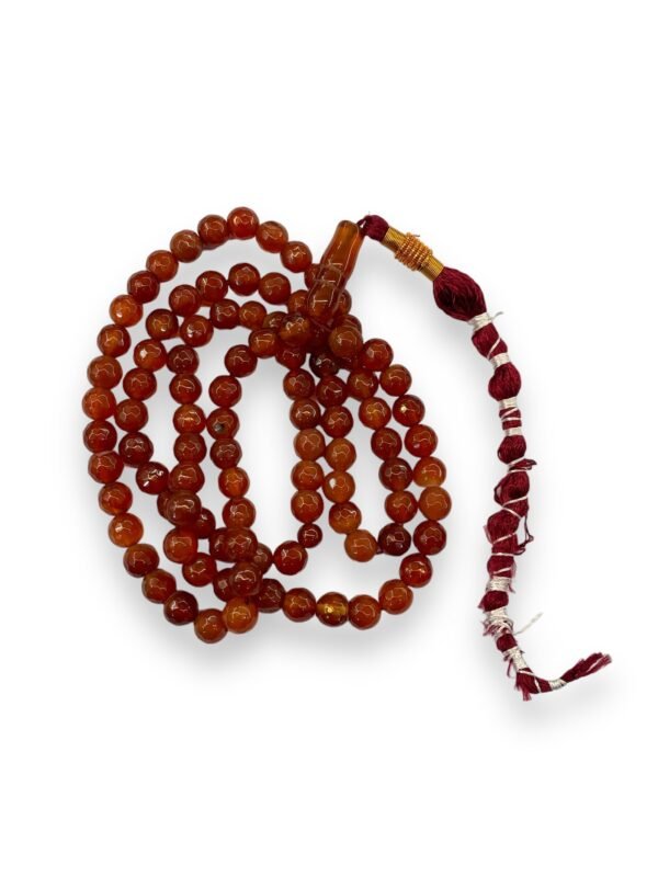 Aqeeq Yamni Tasbeeh 6mm (100 Beads Cutting) - Image 3