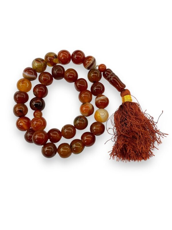 Aqeeq Yamni Tasbeeh 14mm (33 Beads) - Image 3