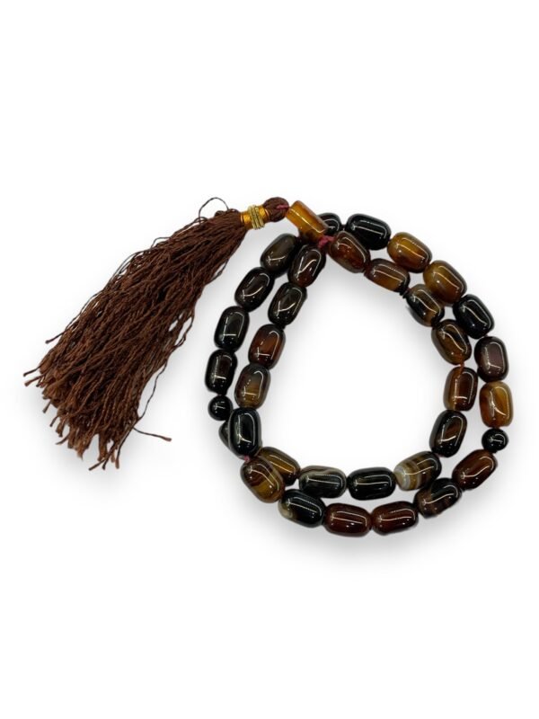 Aqeeq Sulemani Tasbeeh 14x10mm (33 Beads) - Image 3