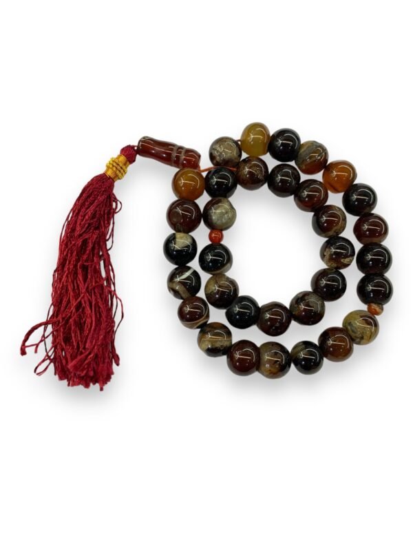 Aqeeq Sulemani Tasbeeh 14mm (33 Beads) Large - Image 3