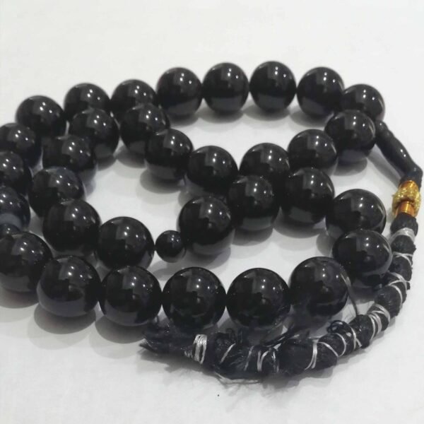 Agate Black 33beads 15.74mm - Image 2