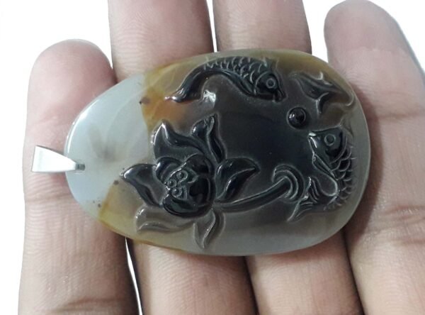 Agate locket 132.15ct - Image 2