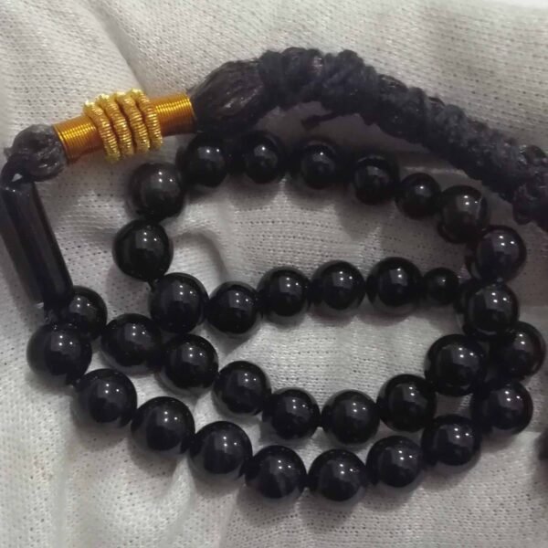 Agate Black 33beads 8.30mm - Image 3