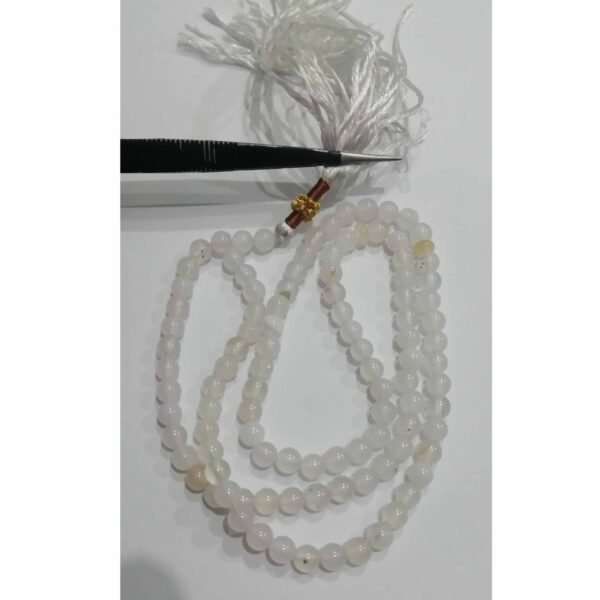 Agate White 101beads 6.25mm