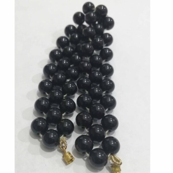 Agate Black 33beads 7.88mm