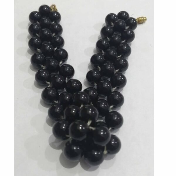 Agate Black 33beads 7.88mm - Image 2