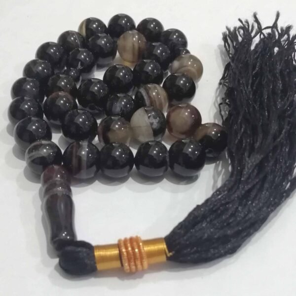 Sulemani Aqeeq 33beads 10.25mm - Image 2