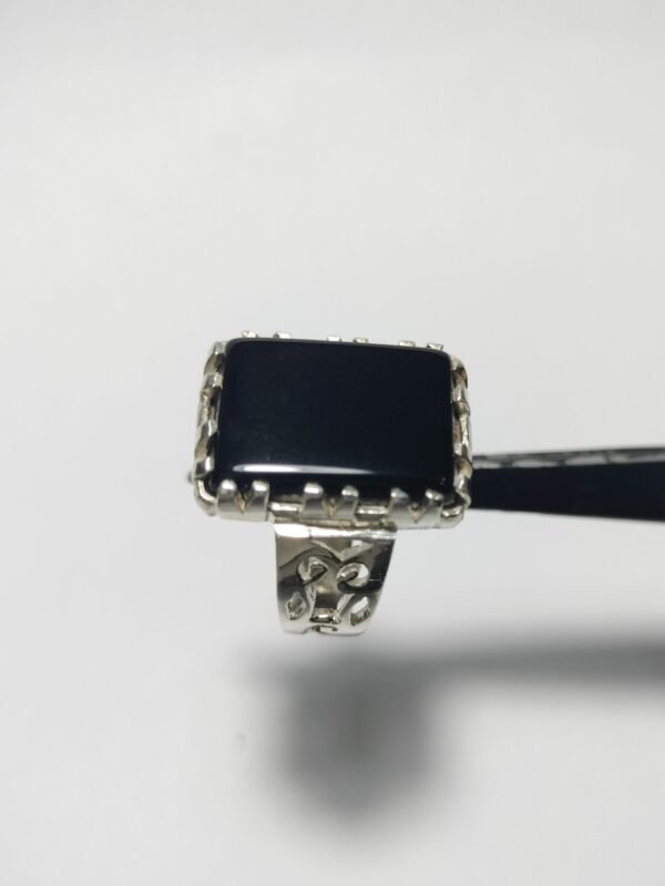 Black Aqeeq Ring - Image 2