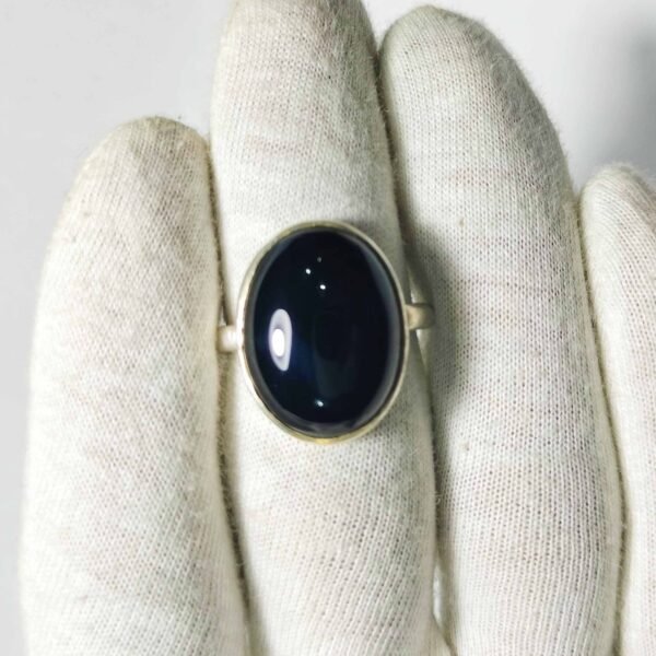 Black Aqeeq Ring - Image 2