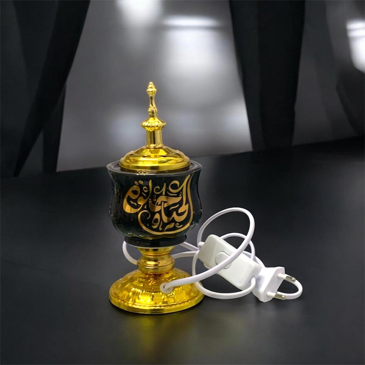Arab Style Bakhoor Burner Black Color - Electric Burner - Image 2